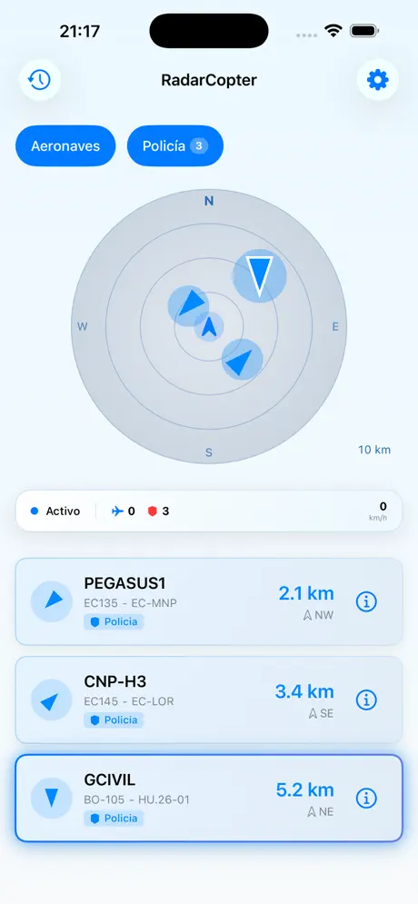 Live radar